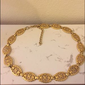 Gold tone Moroccan chain belt free size